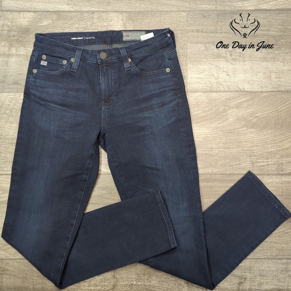 AG Adriano Goldschmied Prima Ankle Cigarette Leg Jeans Dark Wash Size 24 (0)
